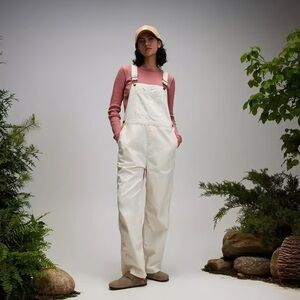 ALPINE DESIGN ' WOMENS ' OVERALLS ' OFF WHITE ' SIZE SMALL - RELAXED FIT. NWT!